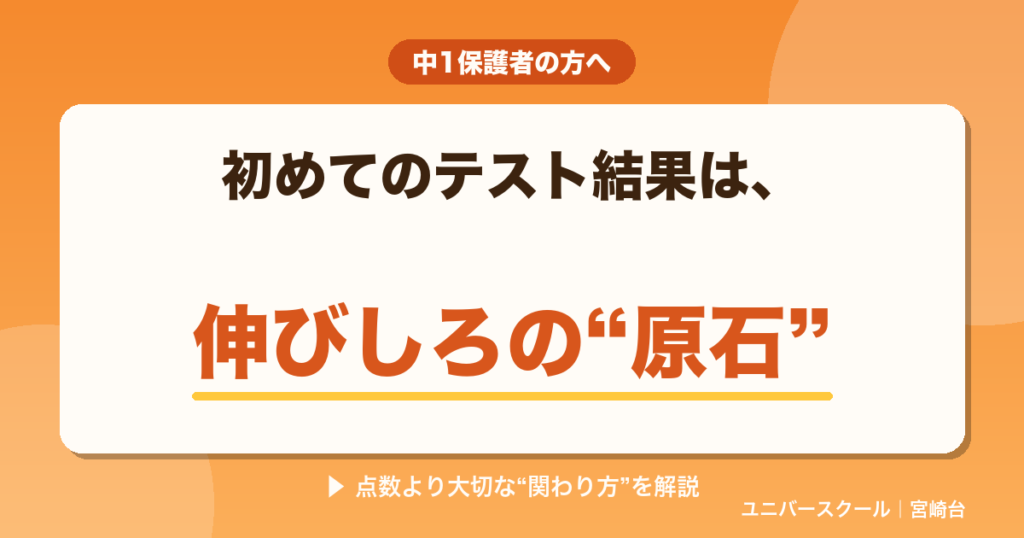中1・初めてのテスト結果との向き合い方、失敗を原石に変える家での声かけ - ユニバースクール