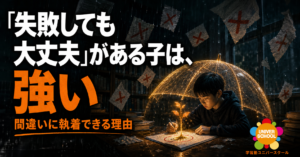 失敗を恐れて挑戦できない子へ｜「間違えても大丈夫」がある子は強い — 下書き 編集 | | ゴミ箱へ移動 | プレビュー | 複製 | 新規下書き
