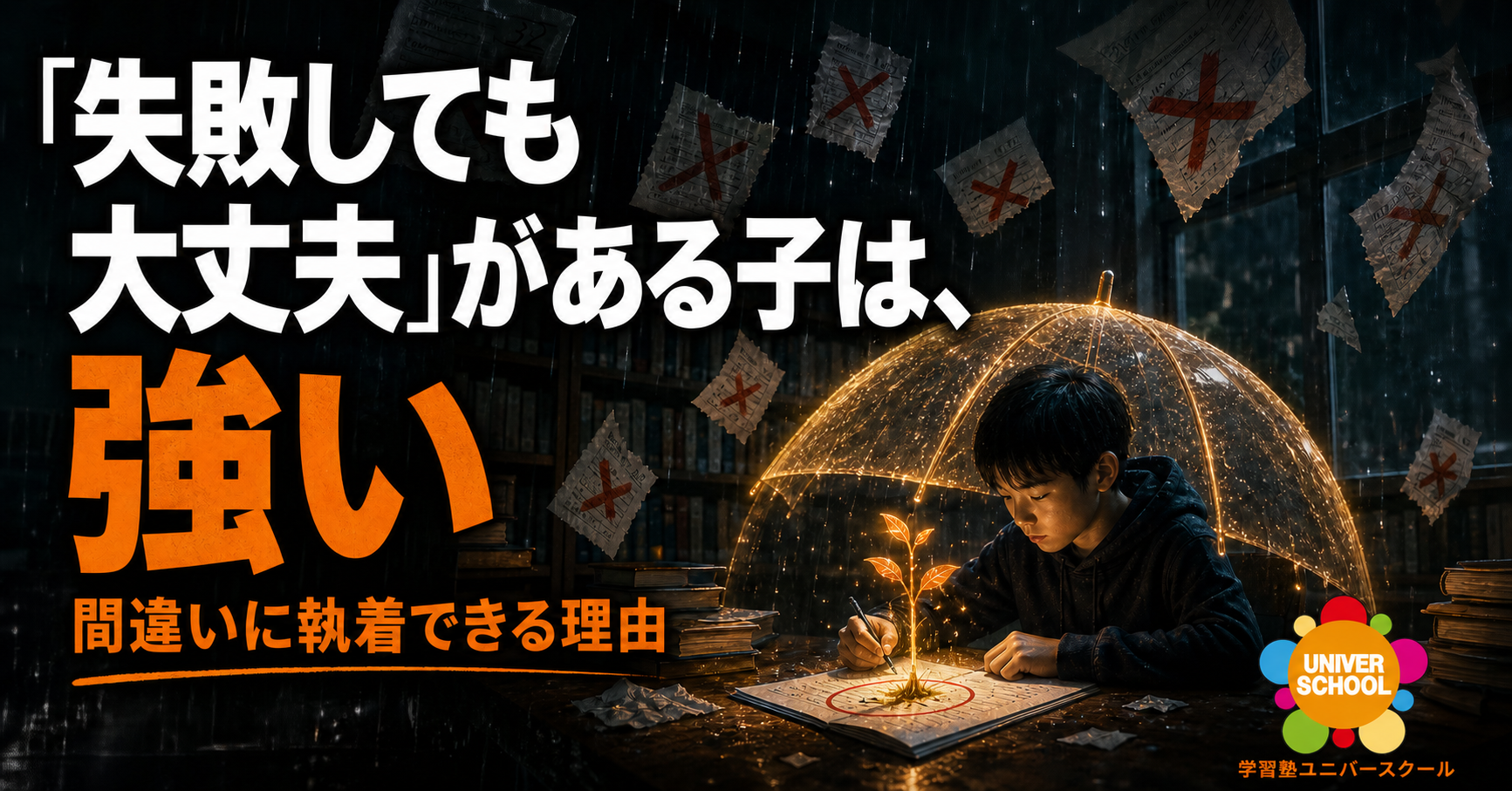 失敗を恐れて挑戦できない子へ｜「間違えても大丈夫」がある子は強い — 下書き 編集 | | ゴミ箱へ移動 | プレビュー | 複製 | 新規下書き